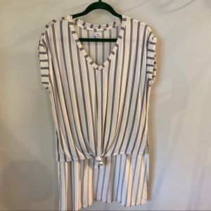 Striped sleeveless shirt